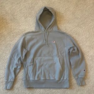 Champion Hoodie - Grey / Blue - Sz M